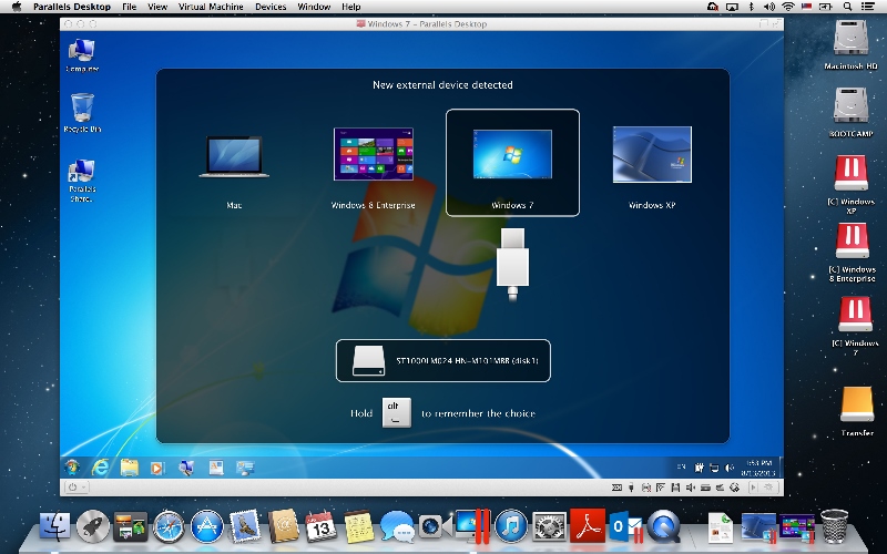 MacのThunderbolt端子に装着されたハードディスクなどをWindowsからも利用できる