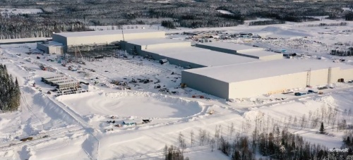スウェーデンのSkellefteaに建設中のLIB製造工場「Northvolt Ett」