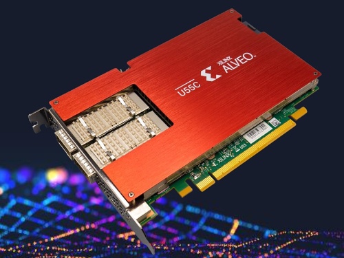 新製品のFPGAボード「Alveo U55C」