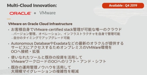 Oracle Cloud VMware Solutionの概要