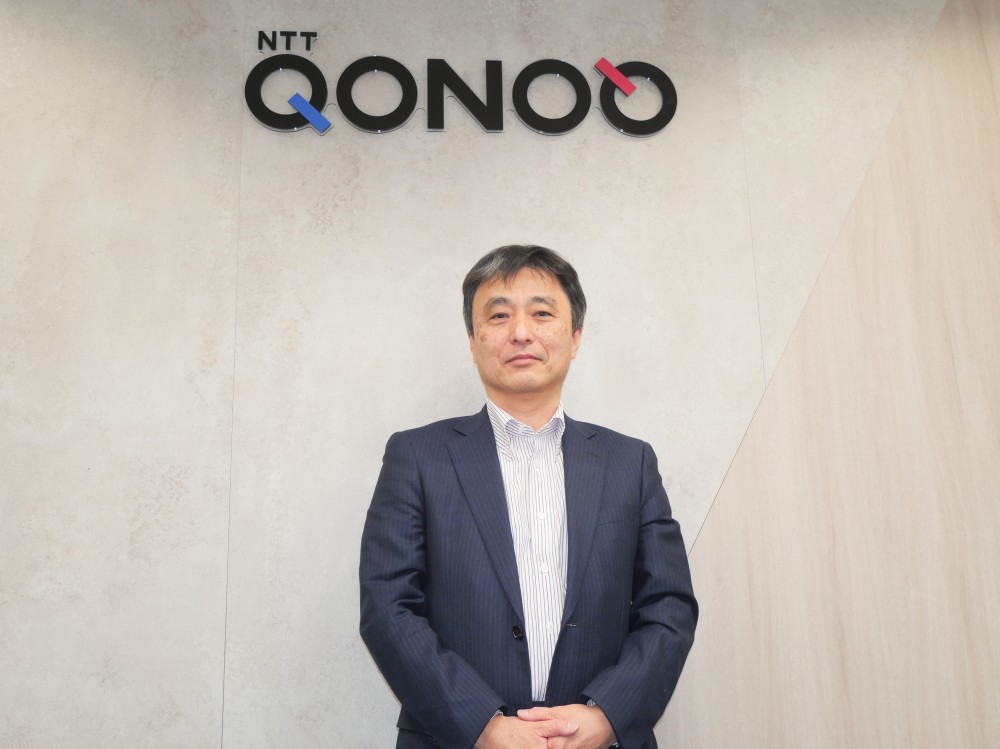 取材に応えるNTTコノキューの丸山誠治社長。写真は2024年2月27日、MWC Barcelona 2024にて撮影
