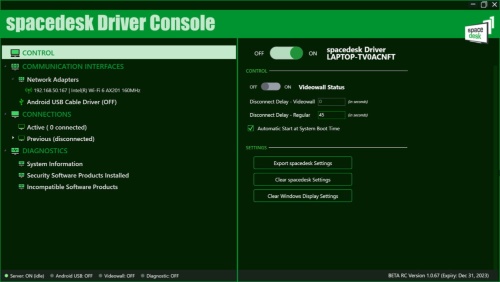 Windows PCにインストールしたアプリを起動したところ
