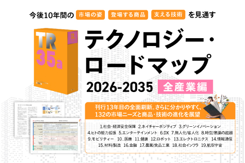 132テーマのテクノロジー・ロードマップを提示、全産業の10年先を展望