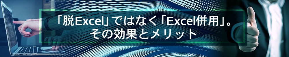 「脱Excel」ではなく「Excel併用」、その効果とメリット