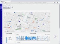 クラウドでの管理画面。水位がしきい値を超えると関係者にメールで知らせる機能を備える(画像提供:アムニモ)
