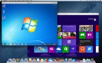 Parallels Desktop 10 for Macを利用している画面