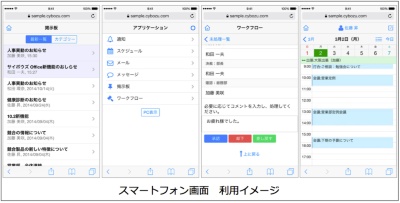 スマホ向けweb画面を搭載したサイボウズoffice 10 4 日経クロステック Active