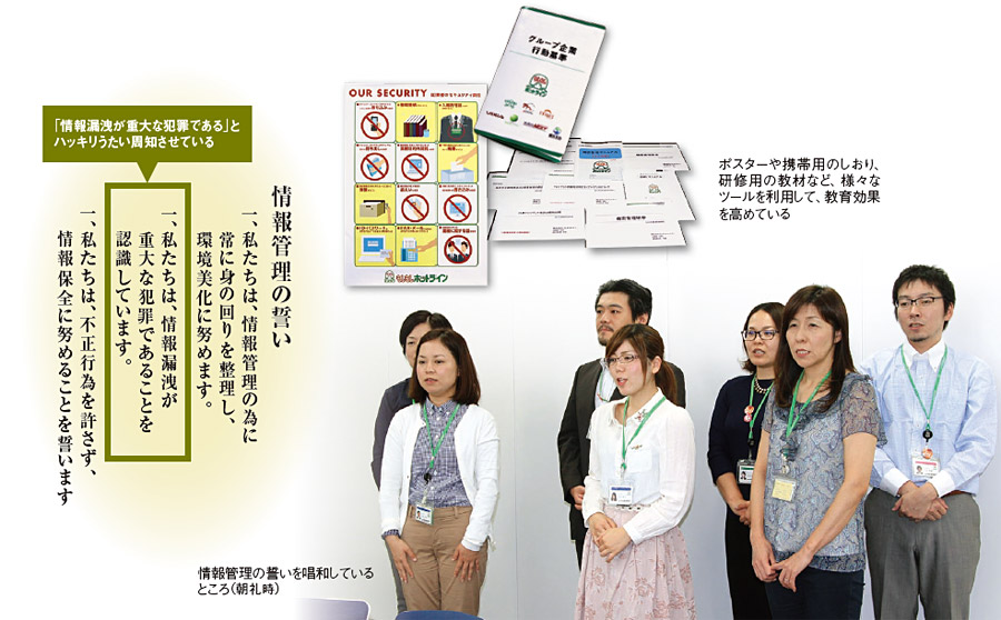 図A●もしもしホットラインによる内部犯行防止の取り組み