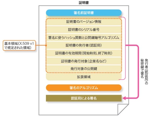 図6-1●サーバー証明書の構造
