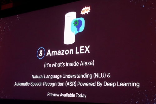 深層学習技術を使った会話アプリケーション構築向けの「Amazon Lex」