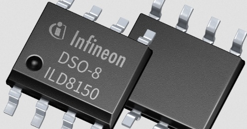 0.5〜100％で調光できるLEDドライバーIC。Infineon Technologiesの写真