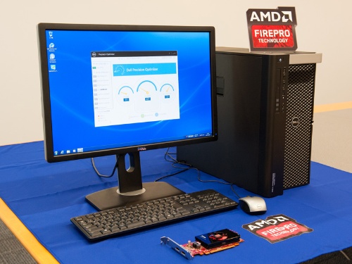 最新AMD FirePro を搭載したDell Precisionワークステーション。写真は「Dell Precision Tower 7910」